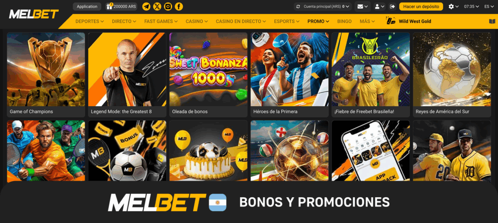 Melbet Argentina bonos y promociones exclusivas