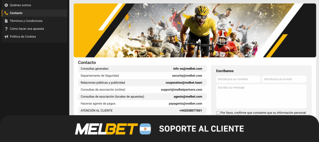 Melbet Argentina atención en español disponible